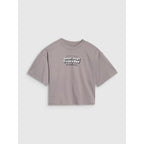 Girls' oversize printed crop top 4F 4FJRSS25TTSHF2587-83S *Kategoria tymczasowa Your Sports Performance