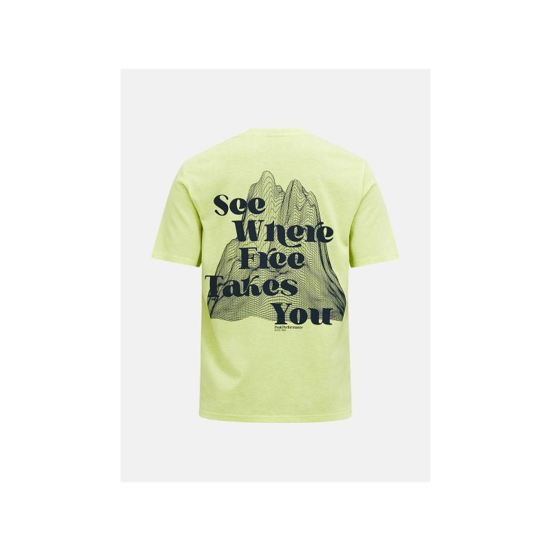 PEAK PERFORMANCE Explore Graphic Tee Women Yellow