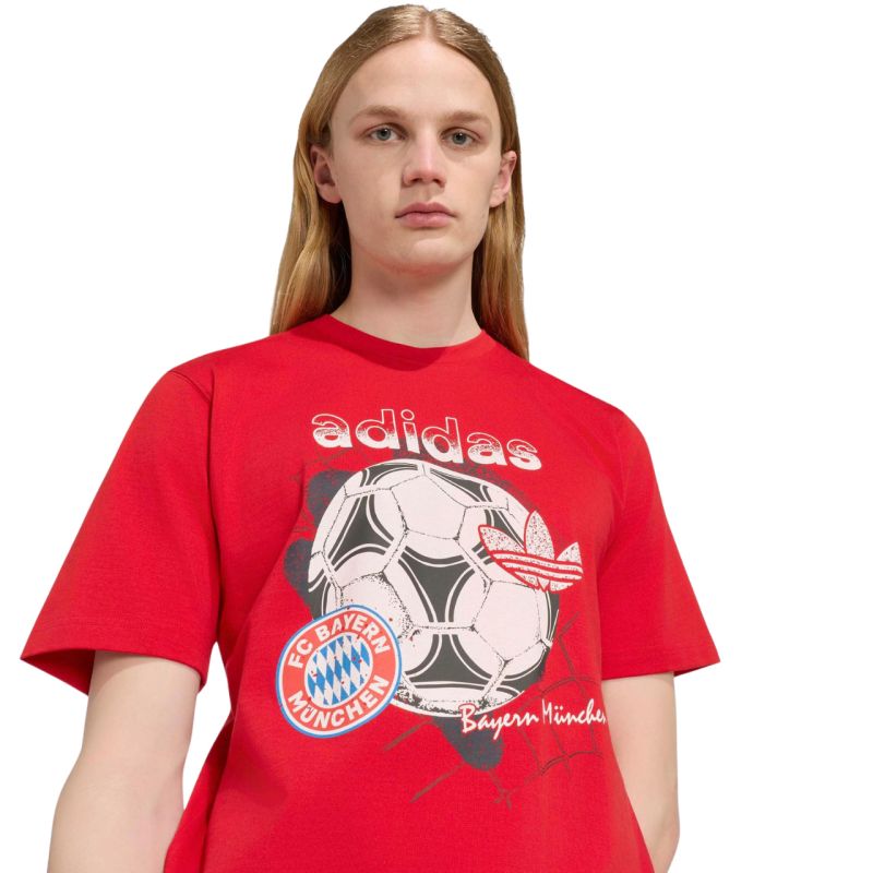 adidas FC Bayern Munich Seasonal Graphic Men's T-Shirt Red KG2586
