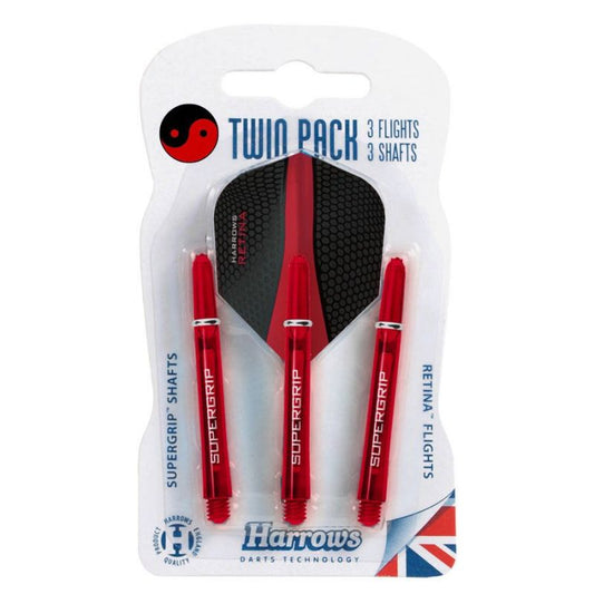 Harrows Twin Pack Supergrip Shafts + Retina Feathers HS-TNK-000013683 Accessories/Rzutki Your Sports Performance