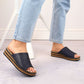 Comfortable Rieker W RKR670 flip-flops, navy blue Footwear/Lifestyle/Rieker Your Sports Performance