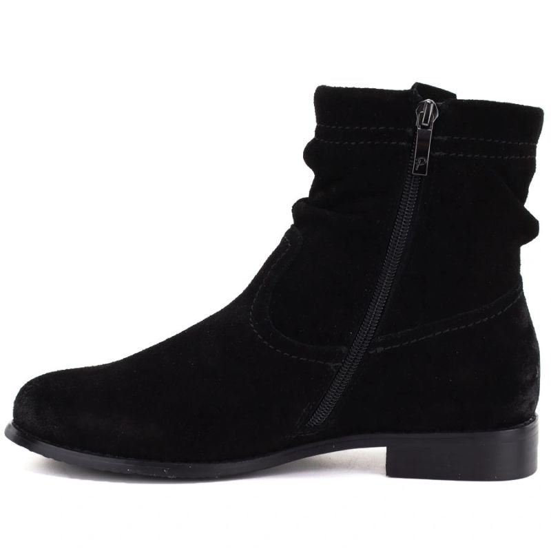 Women’s black unlined leather ankle boots Potocki JE19480