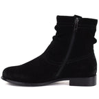 Women’s black unlined leather ankle boots Potocki JE19480