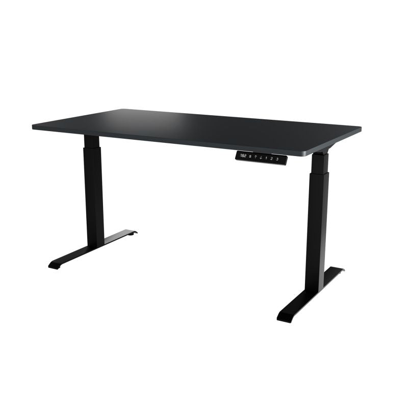 Desk with electric height adjustment MOON LONG 150x80x72-120 black/anthracite Biurka/Biurka nowoczesne Your Sports Performance