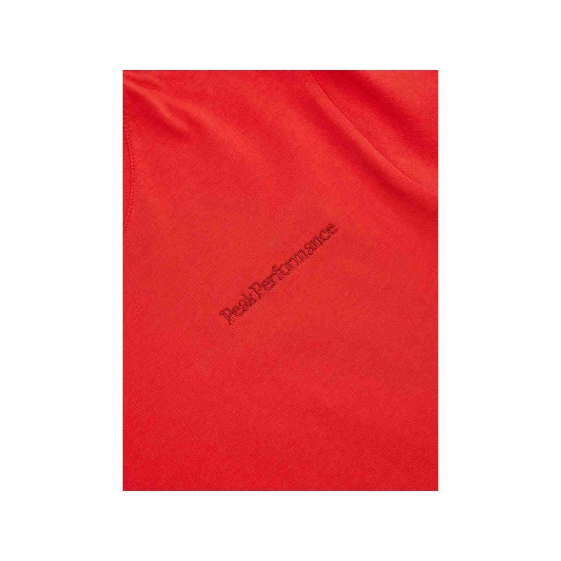 PEAK PERFORMANCE Original Small Logo Tee Women red