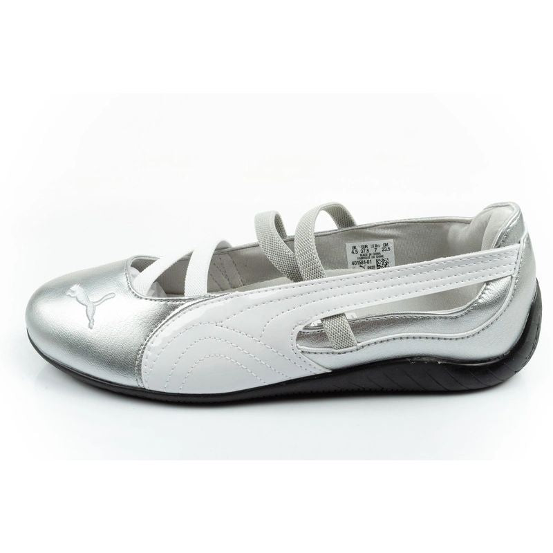 Puma women's sports shoes Speedcat Ballet silver ballet flats fashionable Puma