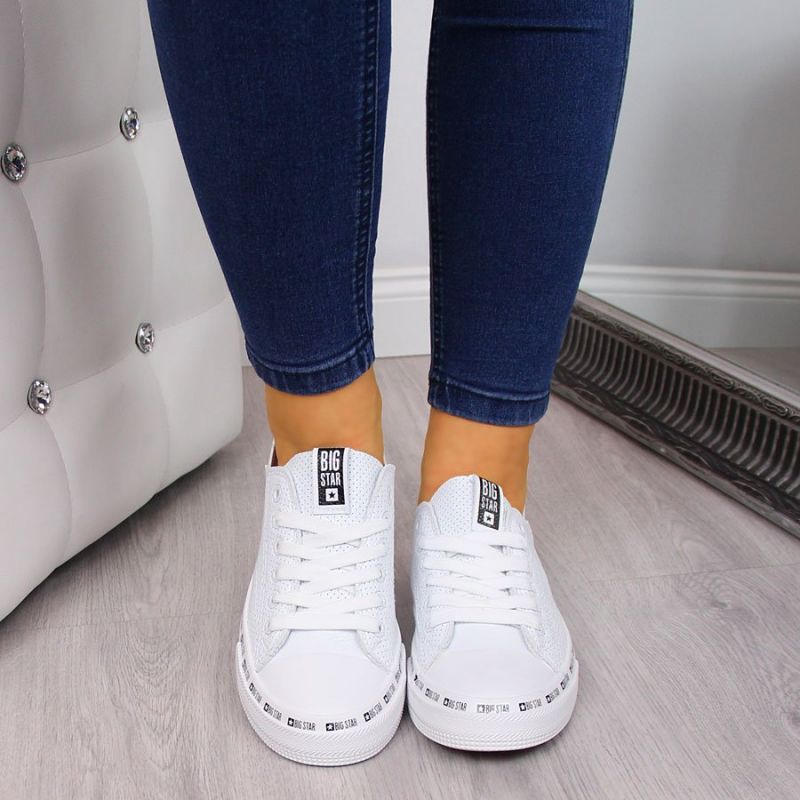 Big Star W FF274024 openwork low sneakers white Footwear/Lifestyle/Big Star Your Sports Performance