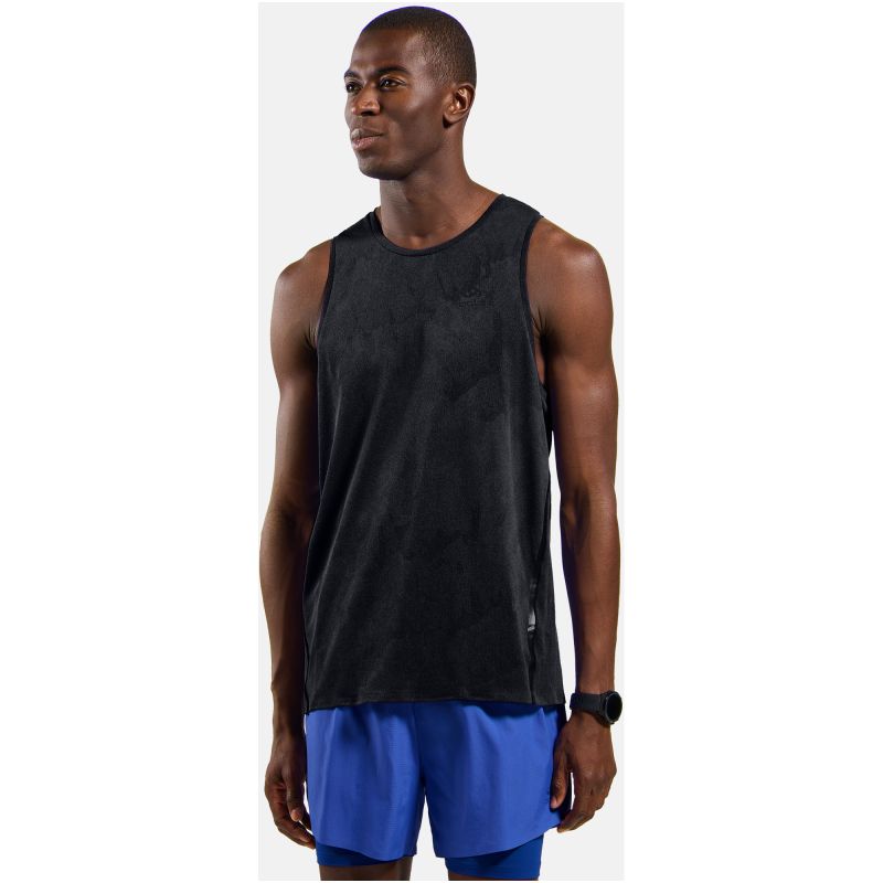 ODLO Zeroweight Engineered Chill-Tec Tank Crew Neck Technical Sleeveless Men's Shirt, Black