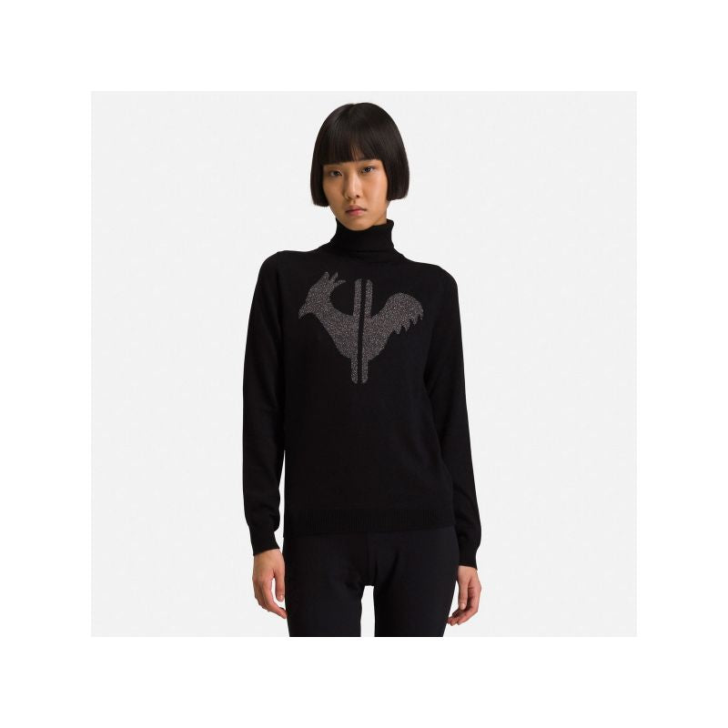 ROSSIGNOL W Classic Roll Neck Sweater Black Import z PMSport Your Sports Performance