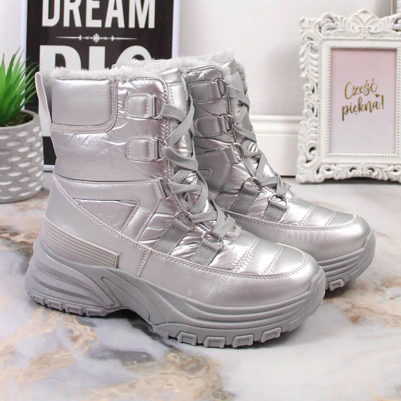 Potocki W WOL117B metallic lace-up snow boots Footwear/Outdoor/Potocki Your Sports Performance