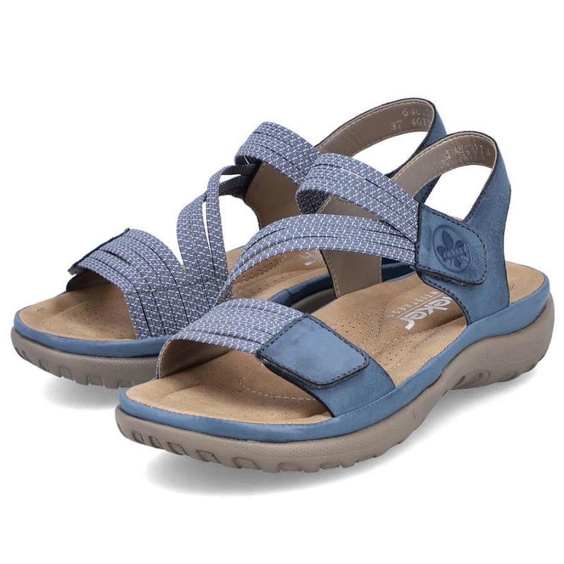 Comfortable Rieker W RKR587 blue sandals Footwear/Lifestyle/Rieker Your Sports Performance