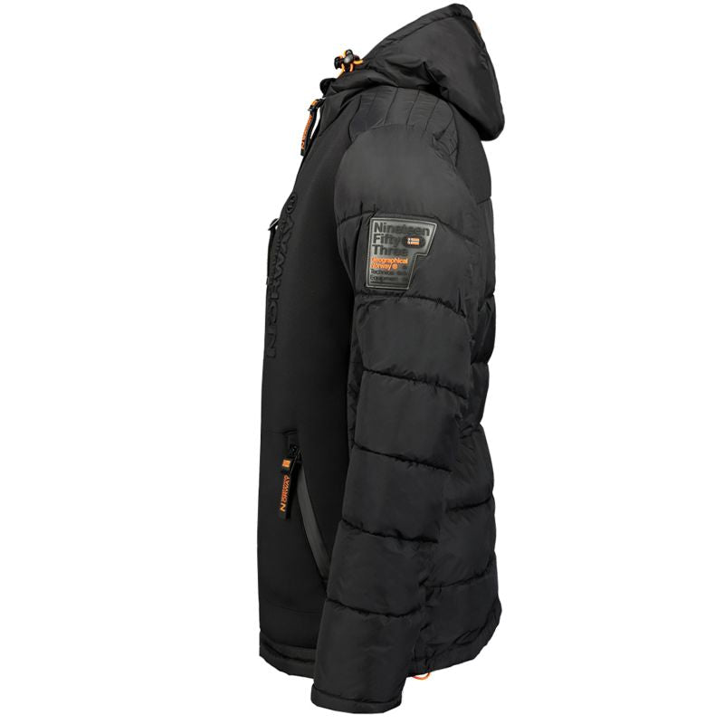 Geographical Norway BEACHWOOD BLACK-FORANGE DB MEN 068 BS4 BLACK men's jacket (WU6631H/GN-NOIR) In preparation Your Sports Performance