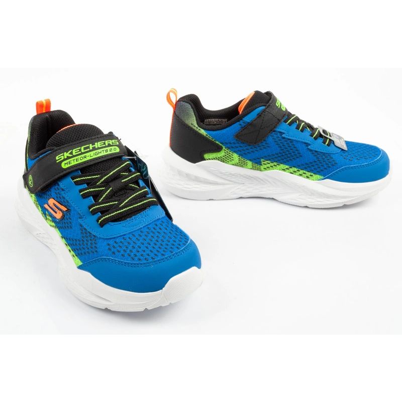 Skechers Meteor-Lights LED Children's Sports Shoes for Boys with Velcro