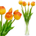 BOUQUET OF 5 ORANGE PEONY TULIPS 39 CM LIFE-LIKE SPRING DECORATION Home and Garden/Equipment Your Sports Performance