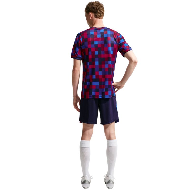 Nike FC Barcelona Home Men's T-Shirt Navy Blue and Burgundy II1667 621