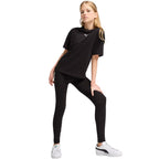 Puma Ess Centered Cat Logo Boxy Tee for Kids Black 685131 01