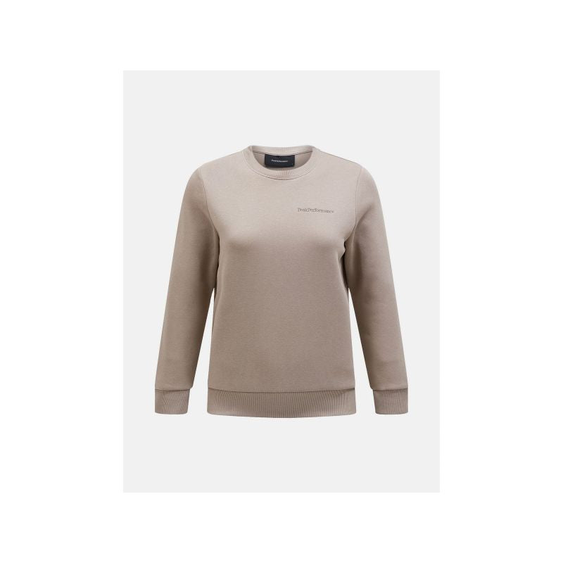 Peak Performance W Original Small Logo Crew Beige Sweatshirt Import z PMSport Your Sports Performance