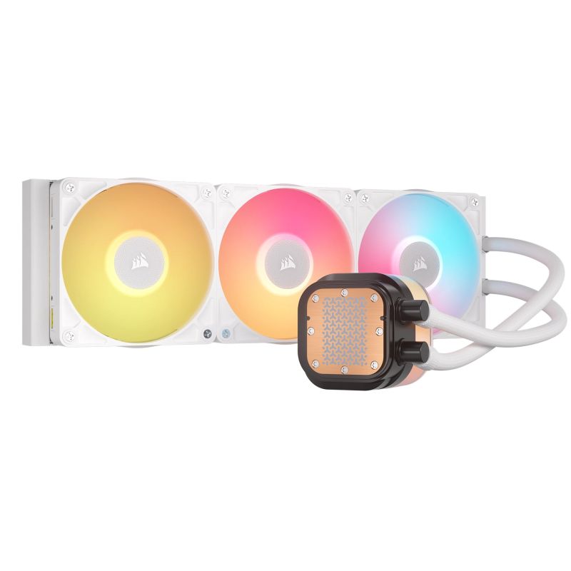 CORSAIR iCUE LINK TITAN 360 RX LCD White AIO, 360mm Radiator, Liquid CPU Cooler Chłodzenie/Chłodzenie - zestawy chłodzenia wodnego Your Sports Performance