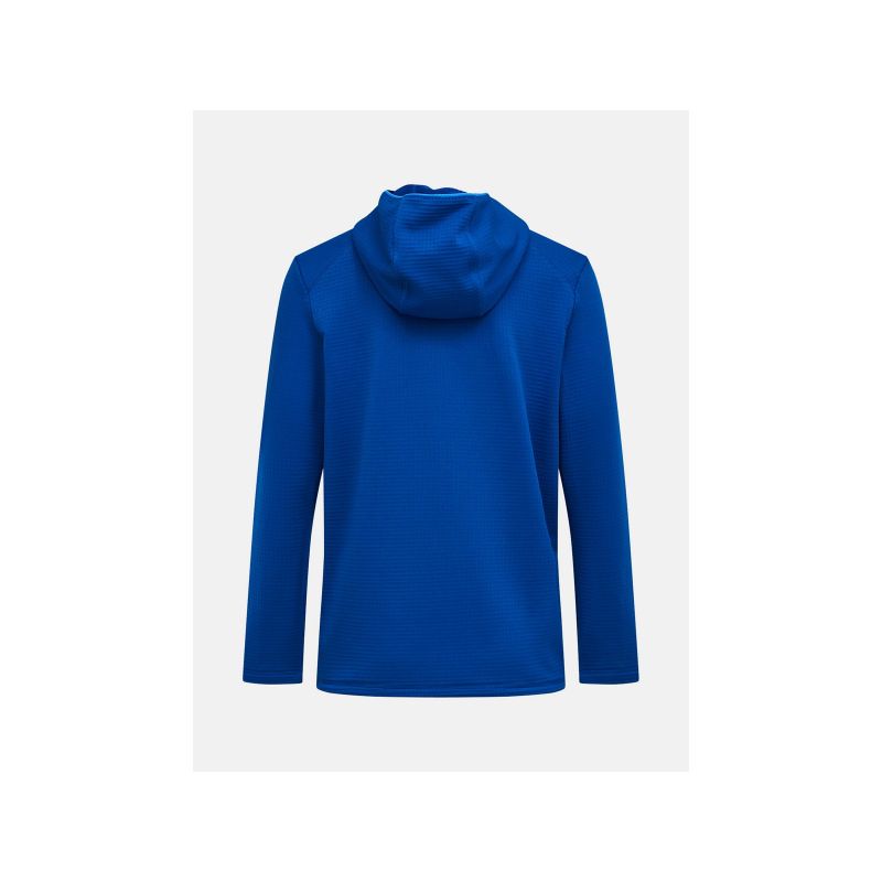 Men's PEAK PERFORMANCE M Trail Polartec Power Grid Zip Hoodie, Blue