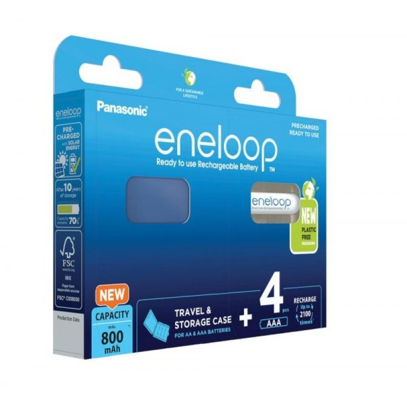 PANASONIC ENELOOP AAA 800mAh 4 pcs + box Baterie, akumulatorki i ładowarki/Akumulatorki Your Sports Performance