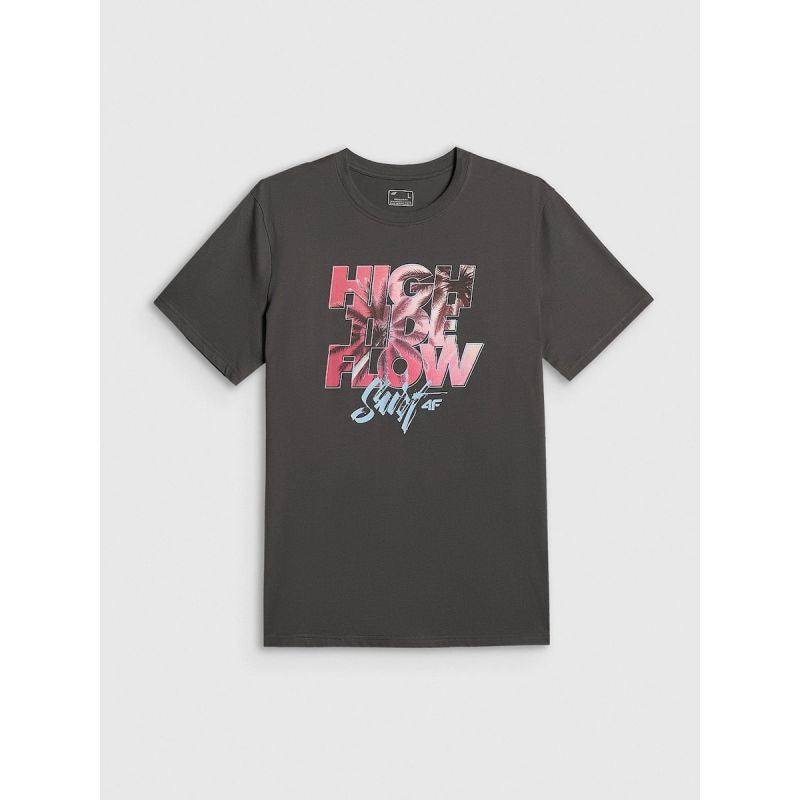 Men's regular printed T-shirt 4F 4FRSS26TTSHM4292-22S