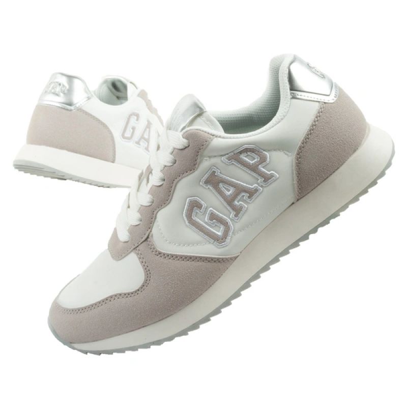 Gap women's sports shoes Nashville Arch Logo sneakers fashionable comfortable white beige Your Sports Performance