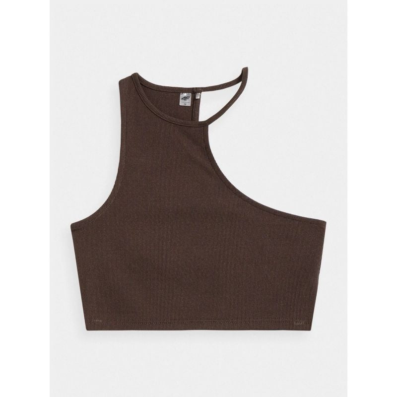 Women's asymmetrical one-shoulder crop top 4F *Kategoria tymczasowa Your Sports Performance