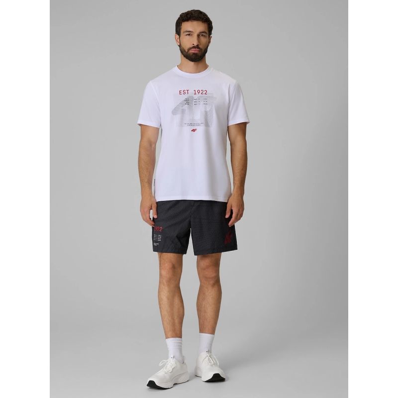 Men's regular printed T-shirt 4F 4FRSS26TTSHM4039-10S