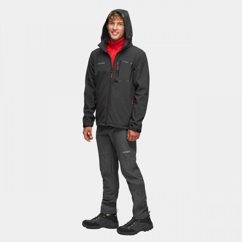 Softshell jacket Alpinus Stenshuvud black BR43371 Clothing/Outdoor/Alpinus Your Sports Performance