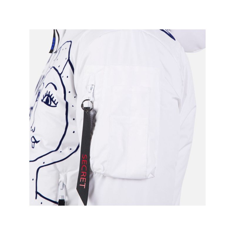 Rossignol W Yety Fleecy Bomber Jacket Jkt White Rossignol