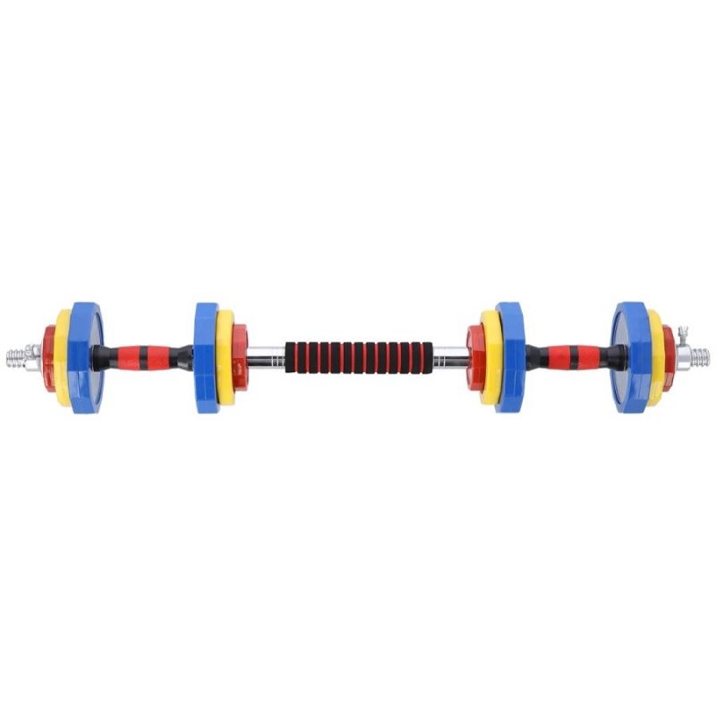 Colorful dumbbells with barbell function in a HMS SKC20 case 2 x 10 kg In preparation Your Sports Performance