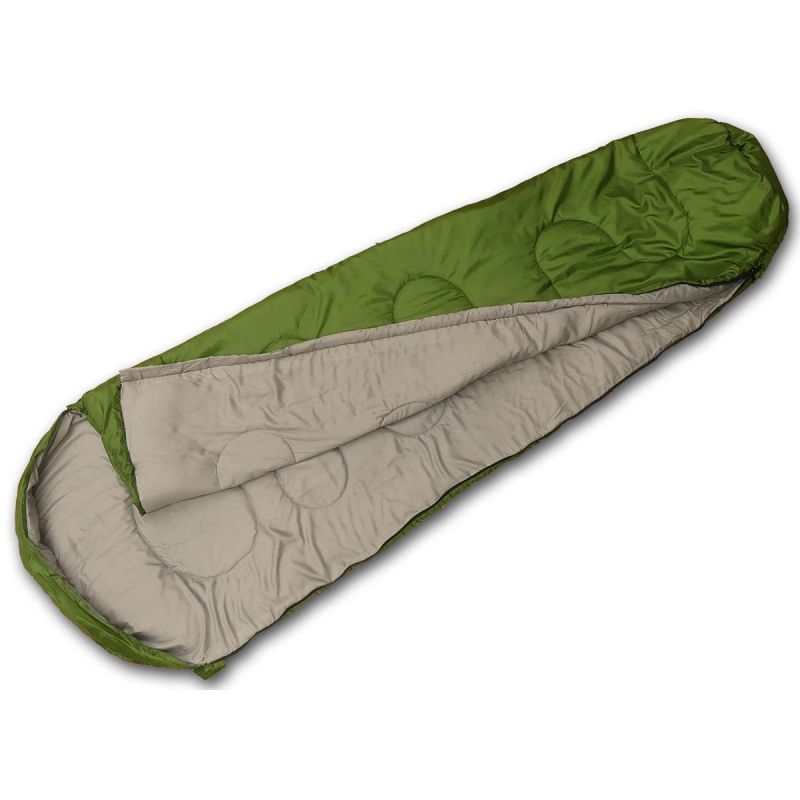 TOURIST SLEEPING BAG NEPAL 210x80x50CM GREEN ENERO CAMP Turystyka/Śpiwory/Mummie Your Sports Performance