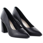 Black pumps with pointed toe, black Sergio Leone PB216 Footwear Your Sports Performance