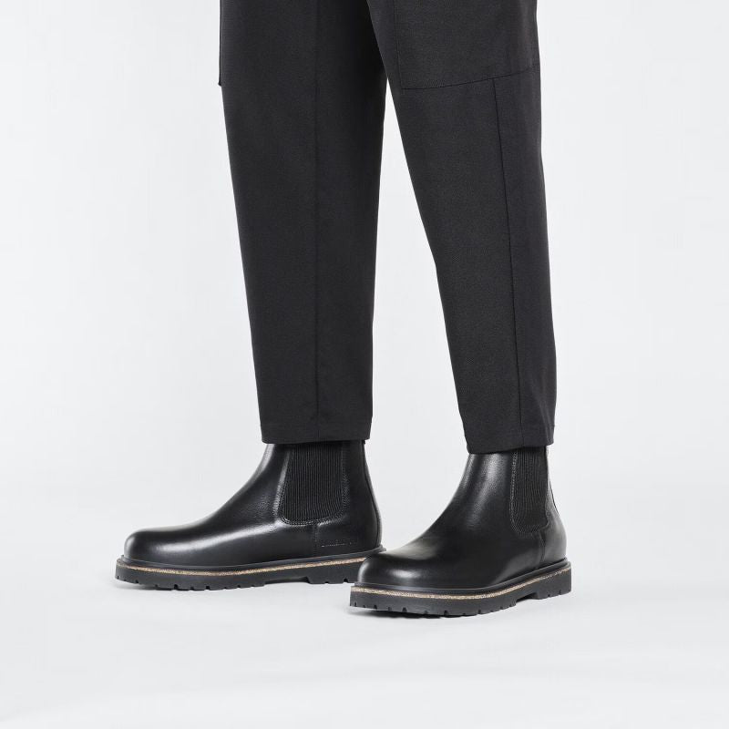 Birkenstock Highwood Slip On M LENA Black men's Chelsea boots made of genuine leather (1025764) In preparation Your Sports Performance