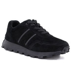 Leather platform sneakers black S.Barski