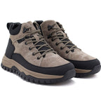 Men's leather insulated boots beige Big Star UU174247
