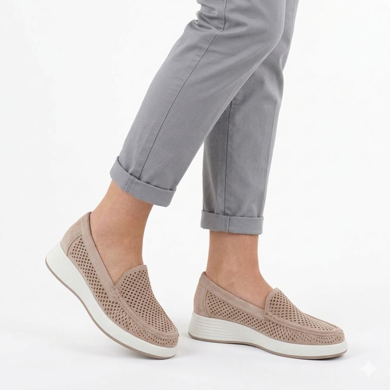 Women's openwork nude platform shoes Sergio Leone MK097H Sergio Leone