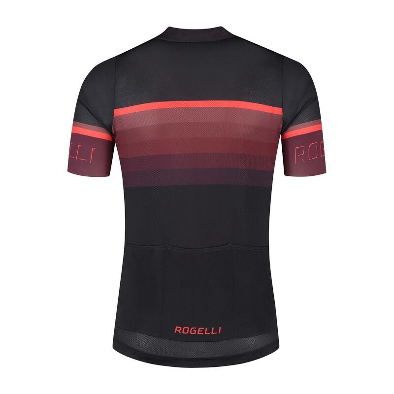 Rogelli HERO II T-shirt Black and Burgundy L Rogelli/Rower/Men/Koszulki Your Sports Performance