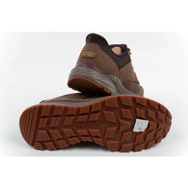 Skechers Men’s Slade Ultra Slip-ins Brown Comfortable Slip-On Shoes