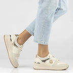 Women's leather shoes, sneakers, beige, Filippo DP7769 Filippo
