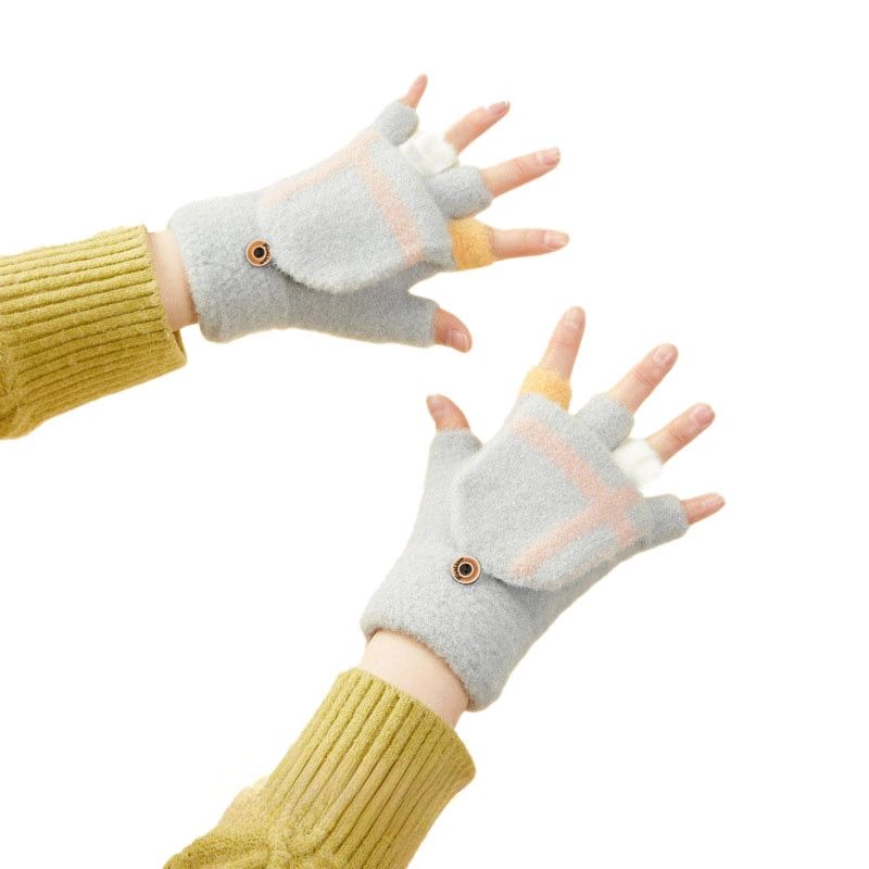 Women's/children's winter phone gloves - gray Hurtel