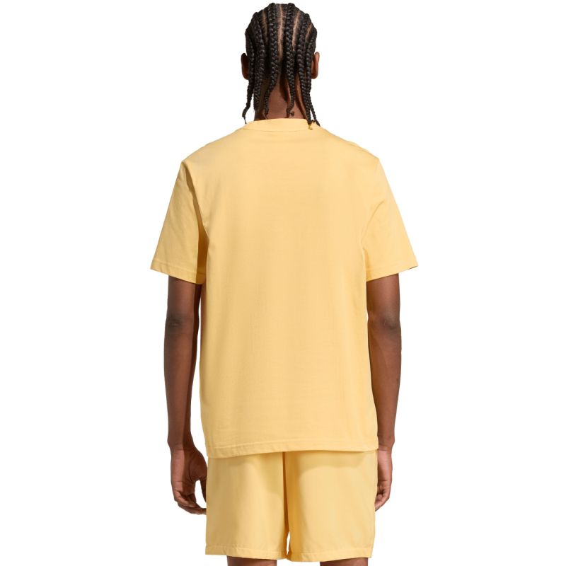 adidas Essentials Small Logo Single Jersey Men's T-Shirt, Yellow KT0561