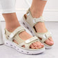 Comfortable Velcro sandals Rieker W RKR691 beige Footwear/Lifestyle/Rieker Your Sports Performance