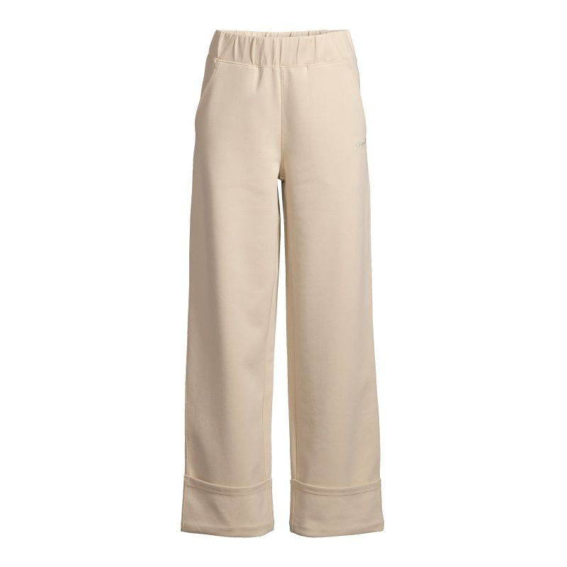 CASALL Aria Turn Up Straight Jogger Women's Pants, Beige