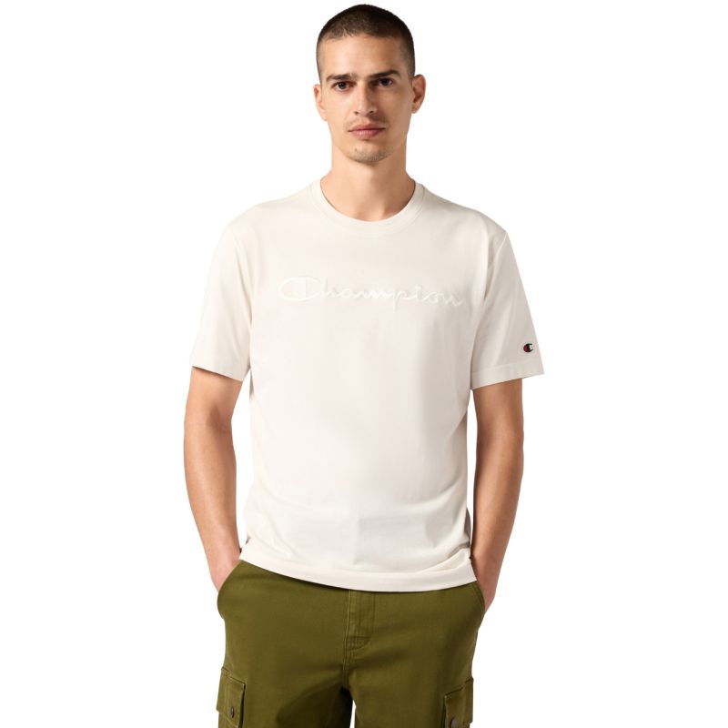 Men's Champion SS Tee Cream 220273 WW056 In preparation Your Sports Performance