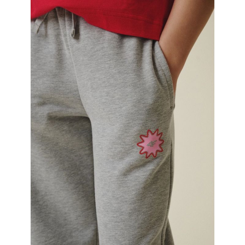 Girls’ Wide-Leg Sweatpants 4F 4FJRSS26TTROF1870-25M
