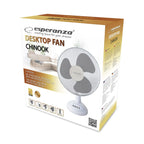Esperanza Chinnok EHF003WE desk fan (white, gray) AGD - Produkty/Wentylatory Your Sports Performance