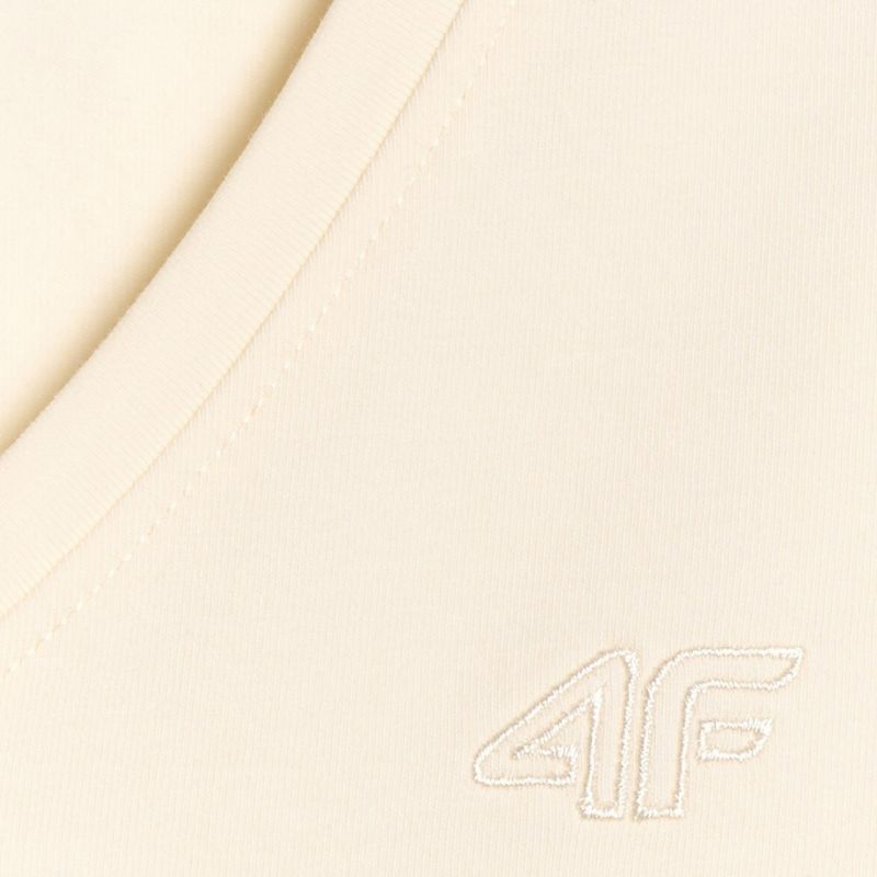 Women's T-shirt 4F F2969 cream 4FWAW25TTSHF2969 12S In preparation Your Sports Performance