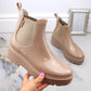 Big Star W INT1918B beige patent leather platform boots Footwear/Outdoor/Big Star Your Sports Performance