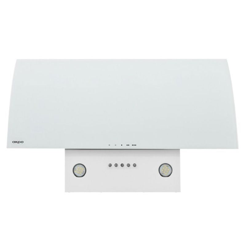 AKPO WK-4 Clarus 60 White chimney hood (600mm; curved white glass front) AGD - Produkty/Okapy kuchenne Your Sports Performance